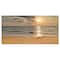 Designart - Dark Tropical Sand Beach at Sunset - Modern Seascape Canvas Artwork